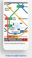 SINGAPORE METRO MRT MAP captura de pantalla 3