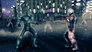 Flying Knight Superhero: Rescue Dark City 3D game captura de pantalla 2