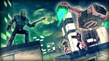 Flying Knight Superhero: Rescue Dark City 3D game captura de pantalla 3