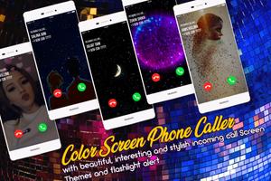 Color Screen Phone Caller - Call & SMS Flash alert ảnh chụp màn hình 2