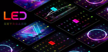 Teclado LED RGB Fuente, Emoji