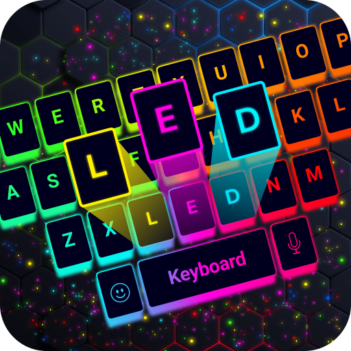 Teclado LED RGB Fuente, Emoji