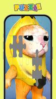 Banana Cat Puzzle Jigsaw capture d'écran 1