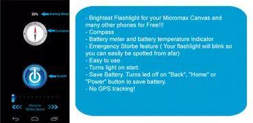 Micromax Canvas Flashlight