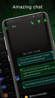 Dark mode SMS theme screenshot 1