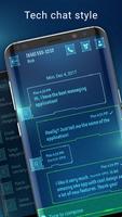 Hacker style messenger theme تصوير الشاشة 1