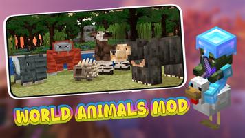 Minecraft PE用の動物Mod ポスター