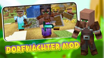 Dorf Wachen Mod für Minecraft Plakat
