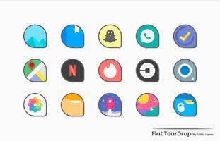Flat TearDrop - Icon Pack imagem de tela 2