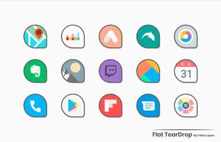 Flat TearDrop - Icon Pack 截图 3