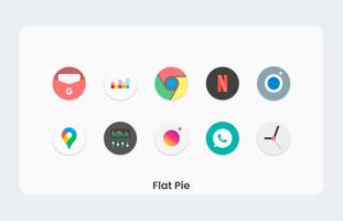 Flat Pie - Icon Pack capture d'écran 3