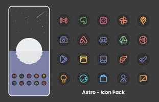 Astro - Icon Pack Plakat