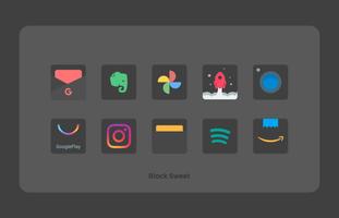 Black Sweet - Icon Pack Affiche