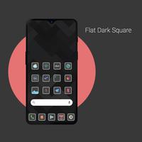 Flat Dark Square - Icon Pack capture d'écran 3
