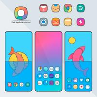 Flat Squircle - Icon Pack Poster