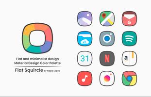 Flat Squircle - Icon Pack capture d'écran 1