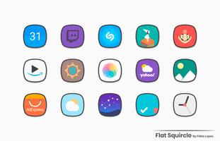 Flat Squircle - Icon Pack capture d'écran 3