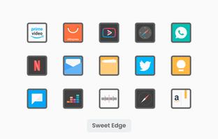 Sweet Edge - Icon Pack स्क्रीनशॉट 1