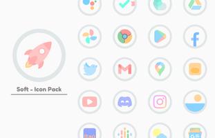 برنامه‌نما Soft - Icon Pack عکس از صفحه