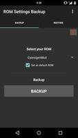 ROM Settings Backup Plakat