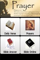 Holy Bible & Prayers Affiche