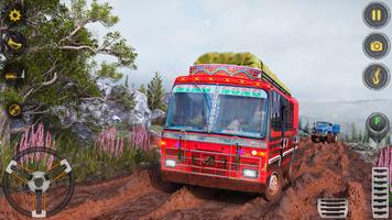 Offroad Driving Mud Bus Game poster