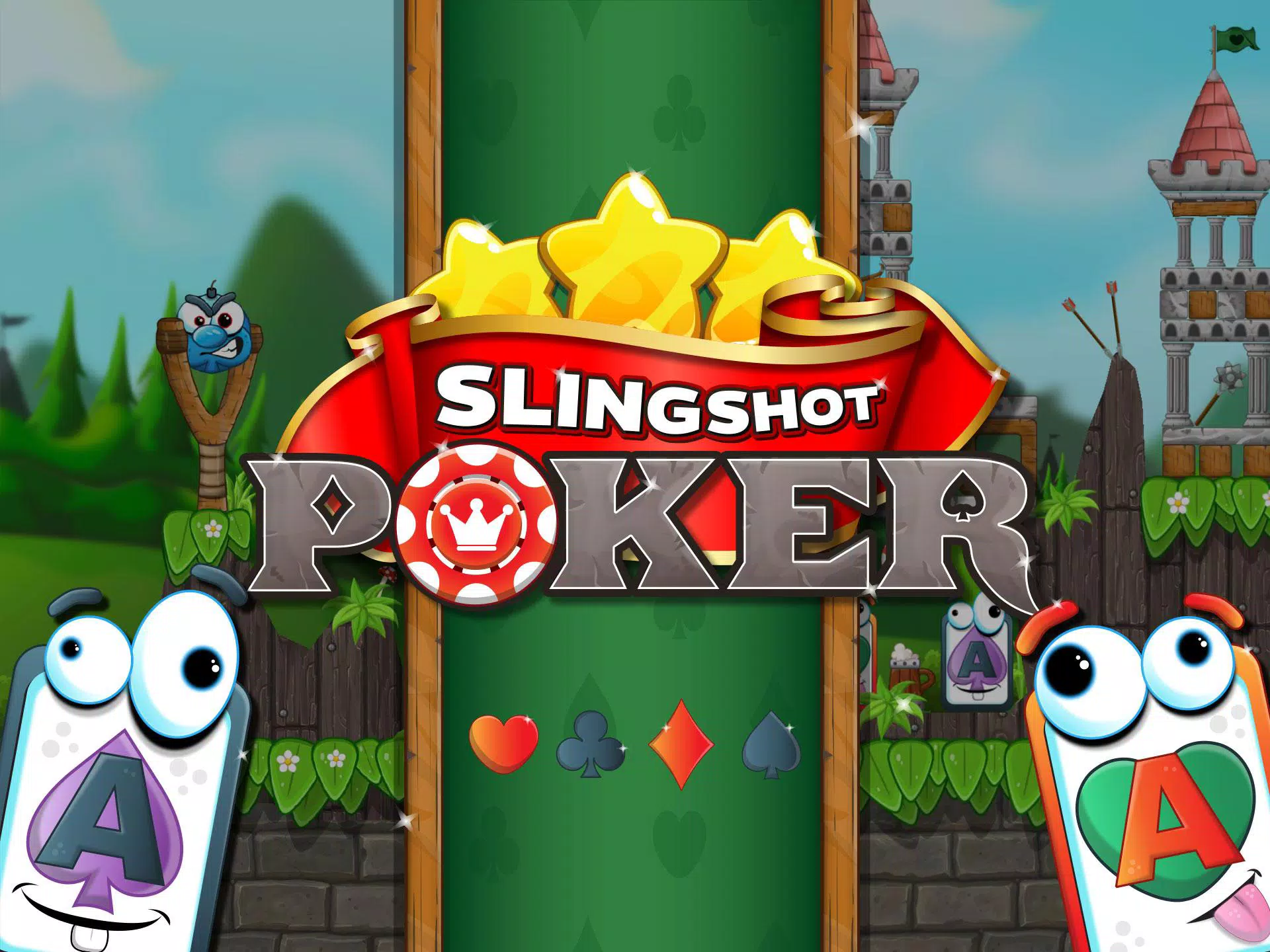 Slingshot Poker: Arcade Cards!