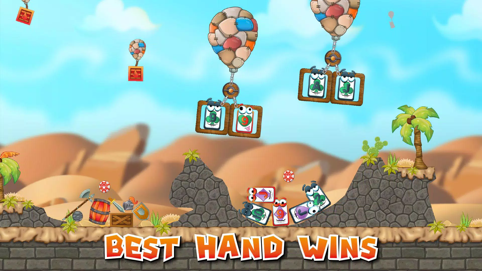 Slingshot Poker: Arcade Cards!