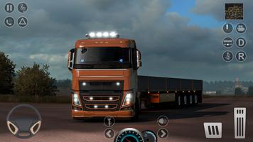 truk euro nyata mengemudi 3D screenshot 1