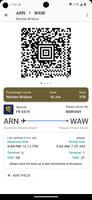 Flight Boarding Pass Wallet الملصق