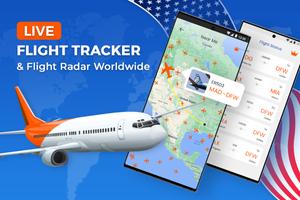 USA Flight Tracker: Monitoring পোস্টার