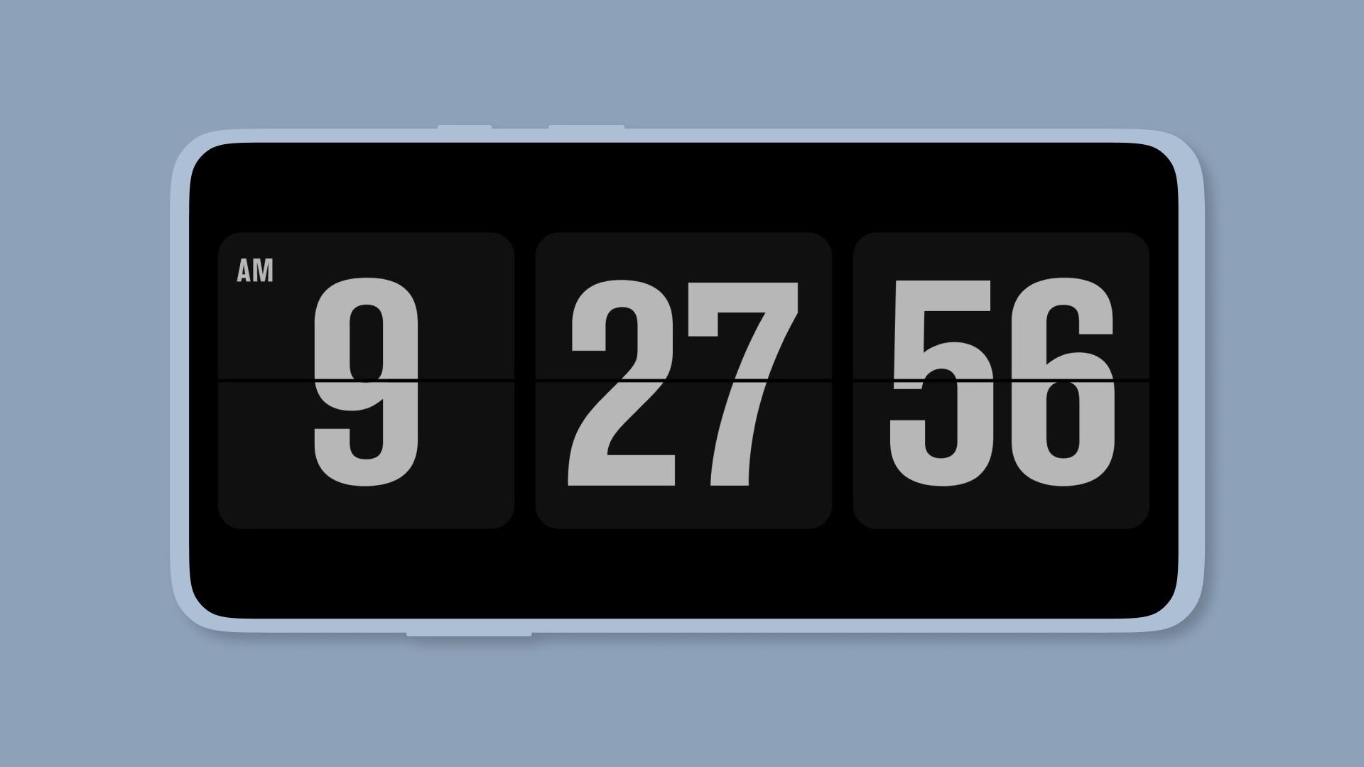 Виджет Flip Clock перекидные часы для андроид