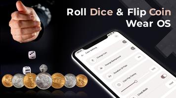 Roll Dice & Flip Coin: Wear OS پوسٹر