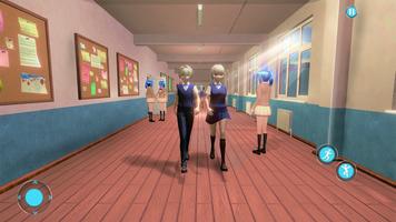 Anime High School Girl Game 3D capture d'écran 1