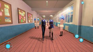 Anime High School Girl Game 3D 截圖 1