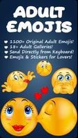 Adult Emoji Keyboard - Stickers, GIFs For Lovers poster