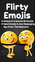 Poster Flirty Emoji Sticker Keyboard