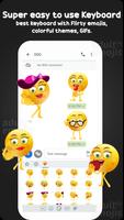 3 Schermata Flirty Emoji Sticker Keyboard