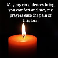 Condolences and Sympathy Affiche