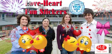 Love & Hearts Fun Stickers