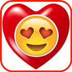 Love & Hearts Fun Stickers آئیکن