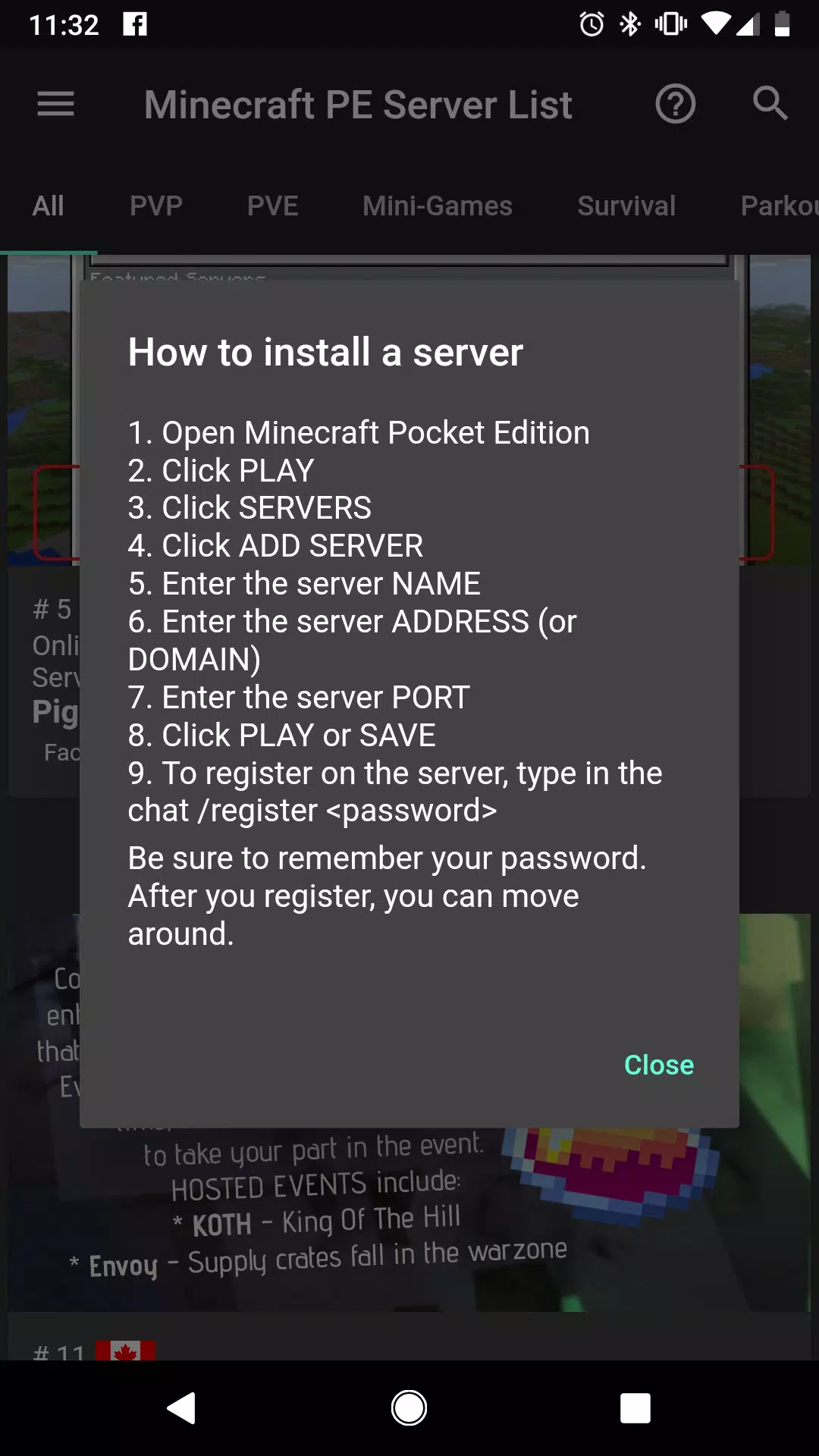 Android 用の Mcpeのサーバーリスト Bedwars Pvpなど Apk をダウンロード
