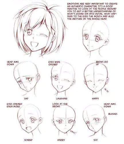 Como Desenhar Anime Como Desenhar Mangá Ideias Para Cabelos  Drawing face  expressions, Anime face drawing, Anime drawings tutorials