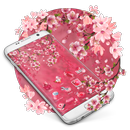 Thème fleuri rose APK