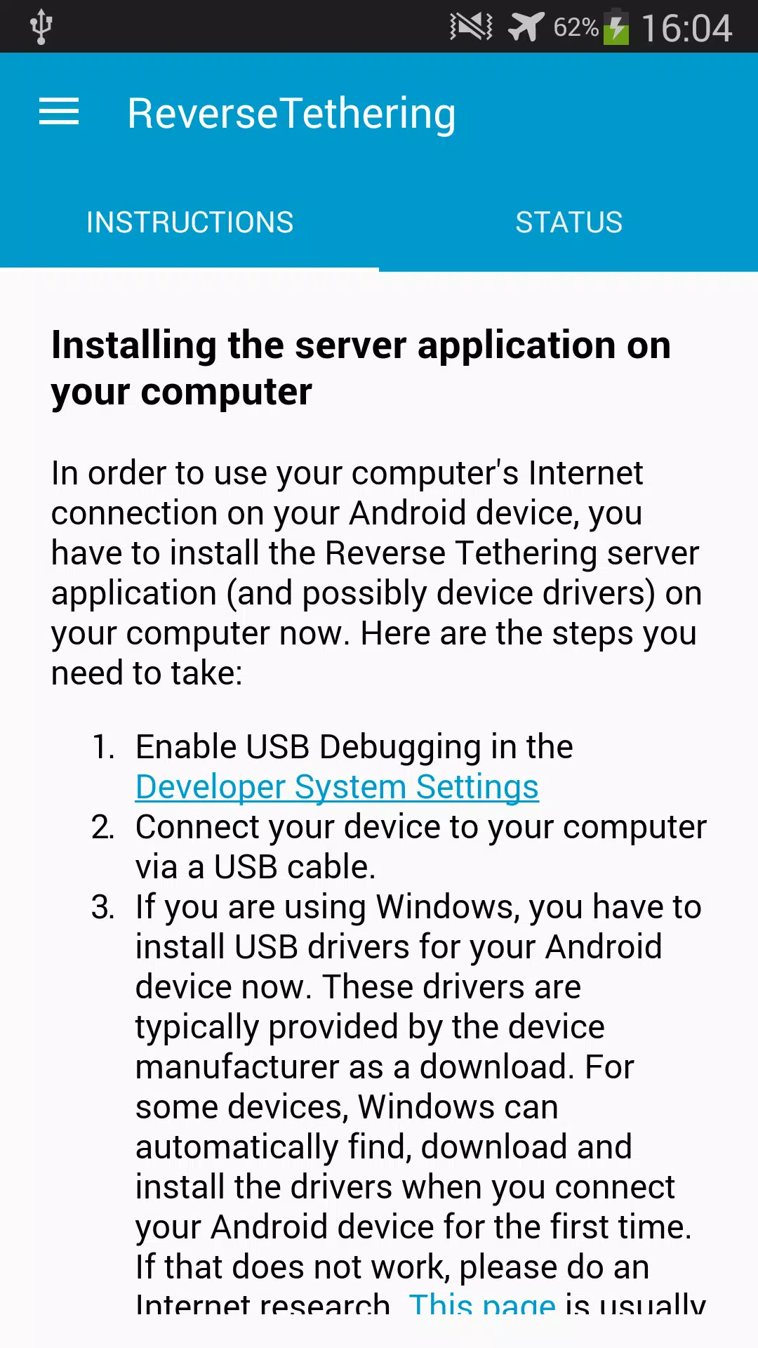 Скачать Reverse Tethering NoRoot APK Для Android