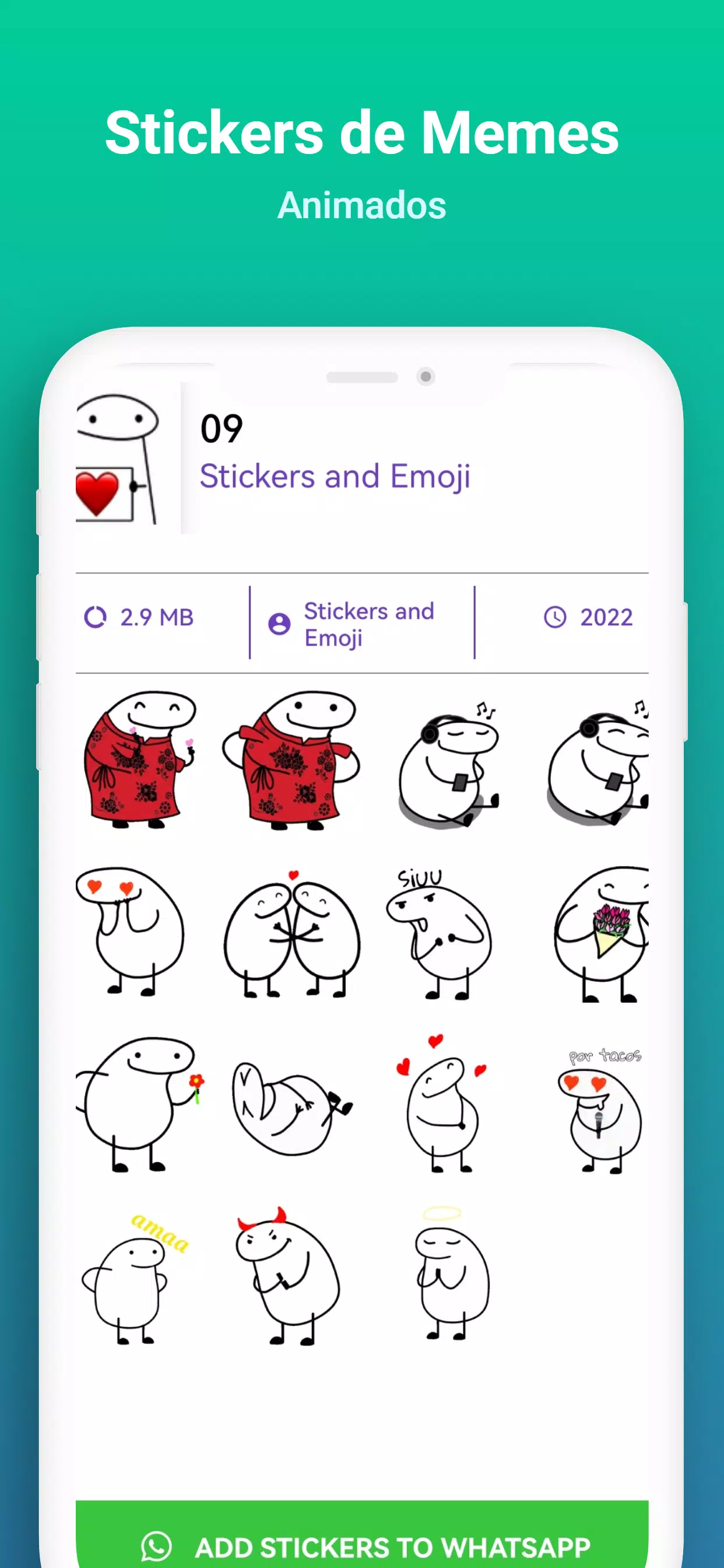 App flork memes Animados stickers Android app 2022 