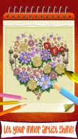 Flowers Coloring Book, Mandala Art, Painting books স্ক্রিনশট 3