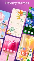 Flower Launcher, beauty themes ภาพหน้าจอ 1