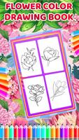 Flower Colour Drawing Book capture d'écran 3