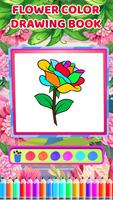 Flower Colour Drawing Book capture d'écran 2